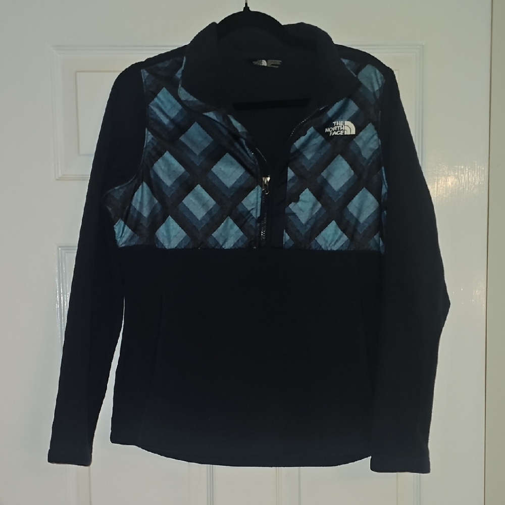 The North Face Black and Blue Diamond Half-Zip